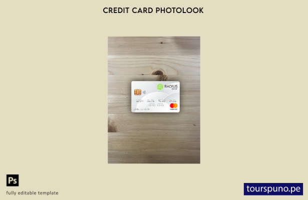 listo para imprimir plantilla frontal de aspecto fotográfico de mastercard de Ra